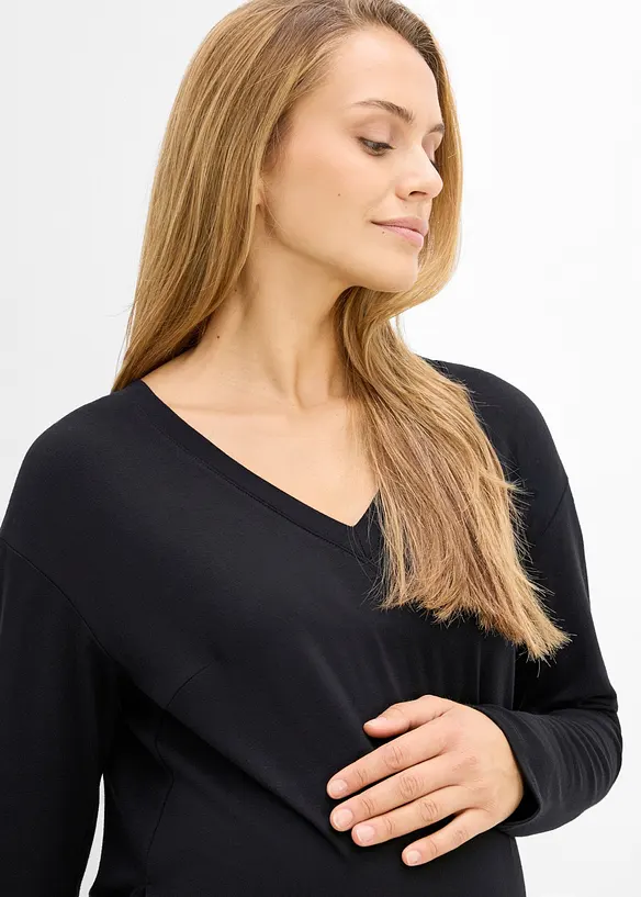 T-shirt de grossesse et d&rsquo;allaitement avec dentelle, bonprix
