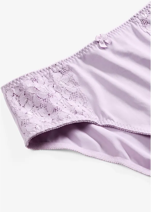 Lot de 2 slips maxi avec dentelle, bonprix