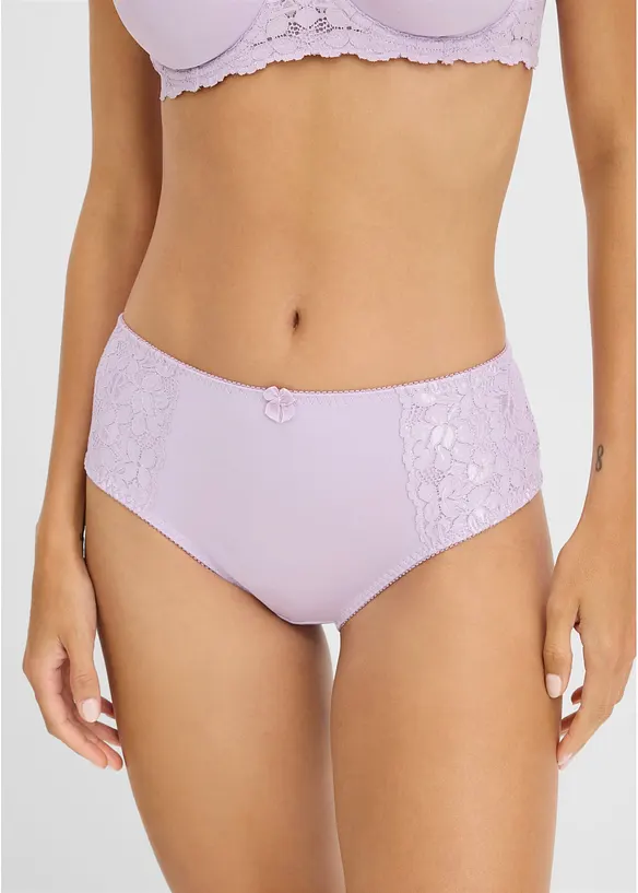 Lot de 2 slips maxi avec dentelle, bonprix