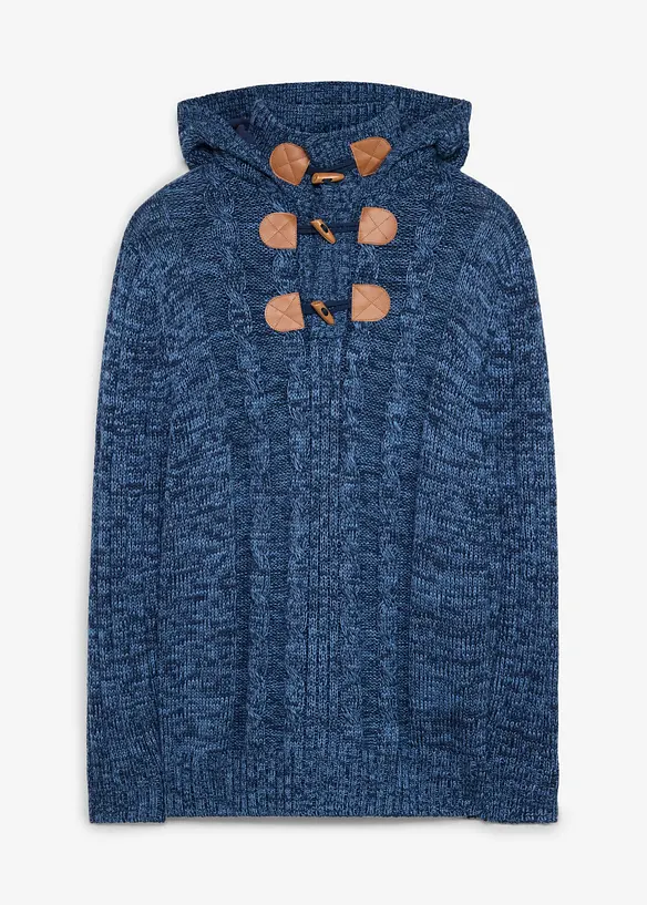 Grobstrick-Kapuzenpullover in Regular Fit, bonprix