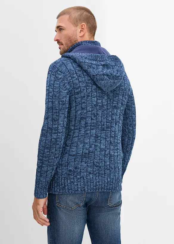 Grobstrick-Kapuzenpullover in Regular Fit, bonprix