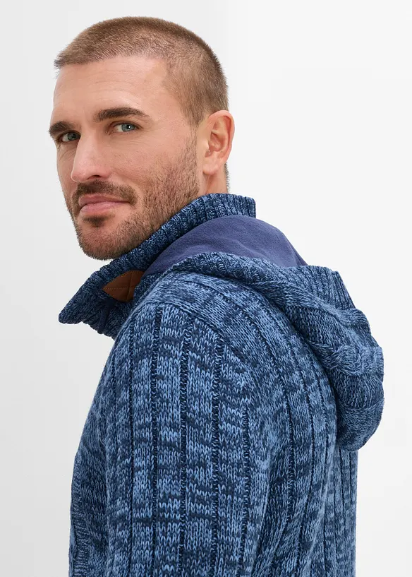 Grobstrick-Kapuzenpullover in Regular Fit, bonprix