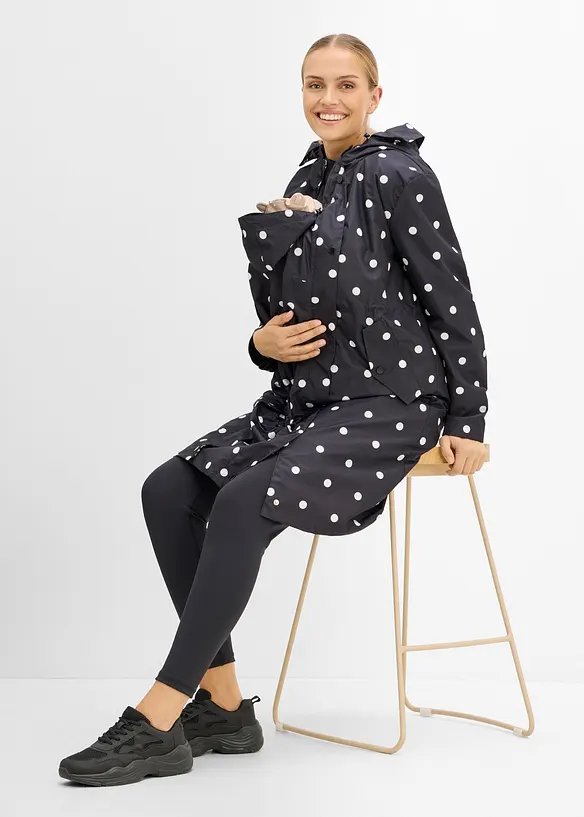 Manteau de grossesse 6en1 imperm&eacute;able avec empi&egrave;cement de portage et gilet matelass&eacute; amovible (ens. 4&nbsp;pces), bonprix