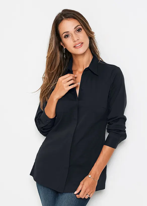 Long-Stretch-Bluse, bonprix