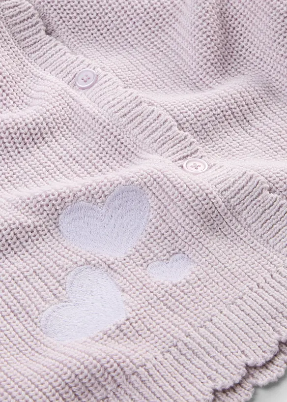 Gilet en grosse maille de coton m&eacute;lang&eacute;, bonprix