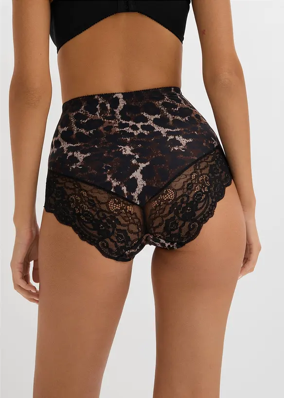 Culotte sculptante avec dentelle, maintien mod&eacute;r&eacute;, bonprix