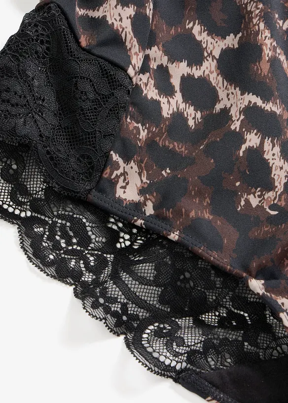 Culotte sculptante avec dentelle, maintien mod&eacute;r&eacute;, bonprix