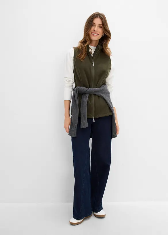 Gilet sans manches en polaire avec poches, bonprix