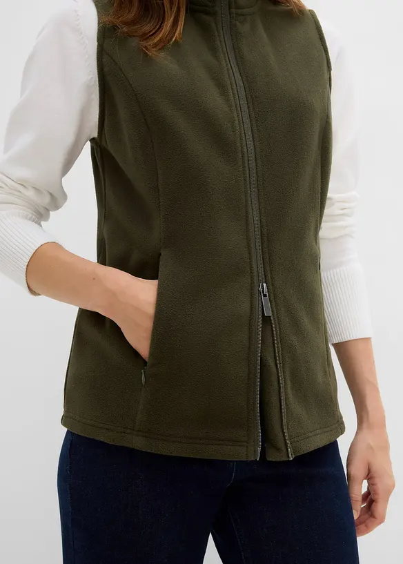 Gilet sans manches en polaire avec poches, bonprix