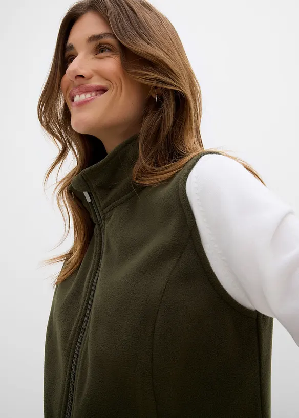 Gilet sans manches en polaire avec poches, bonprix
