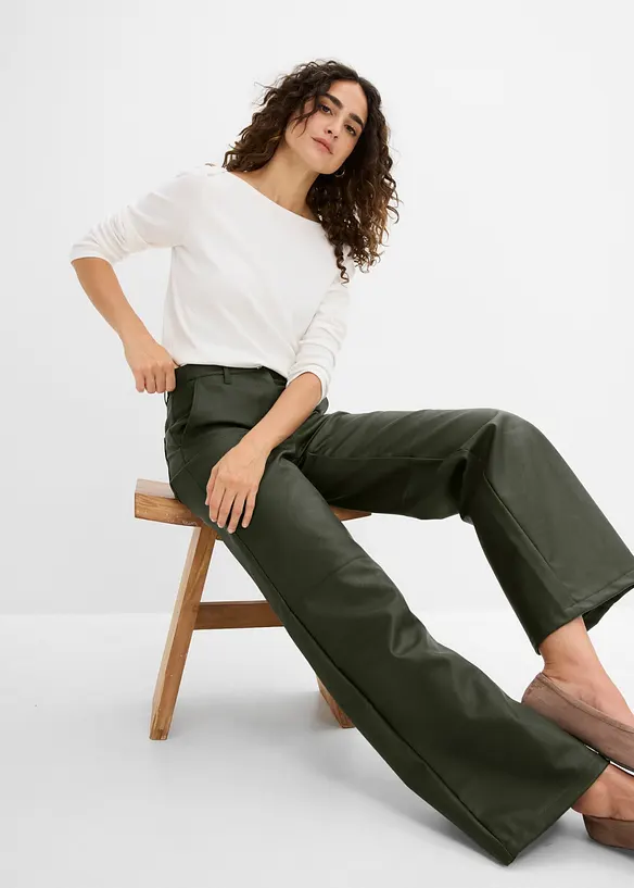Lederimitat-Hose, bonprix
