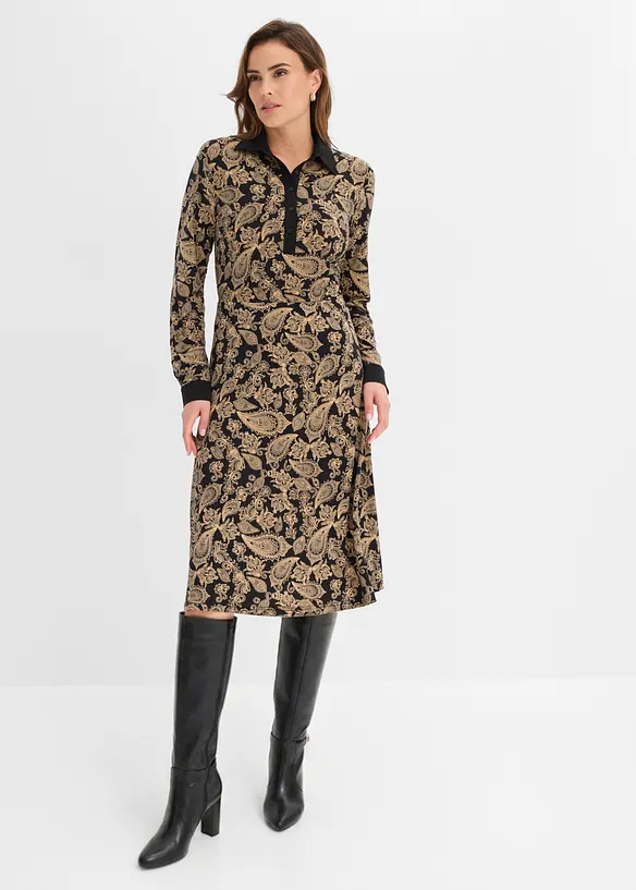 Jerseykleid im Paisley Design, bonprix