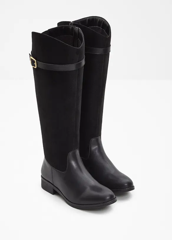 Weitschaftstiefel mit Schnalle, bonprix
