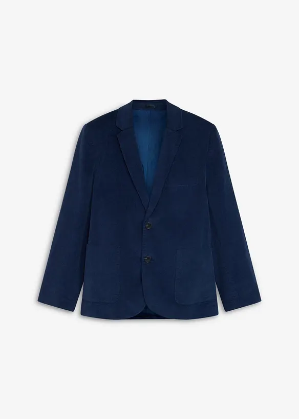 Veste de costume en velours c&ocirc;tel&eacute; extensible, Regular Fit, bonprix