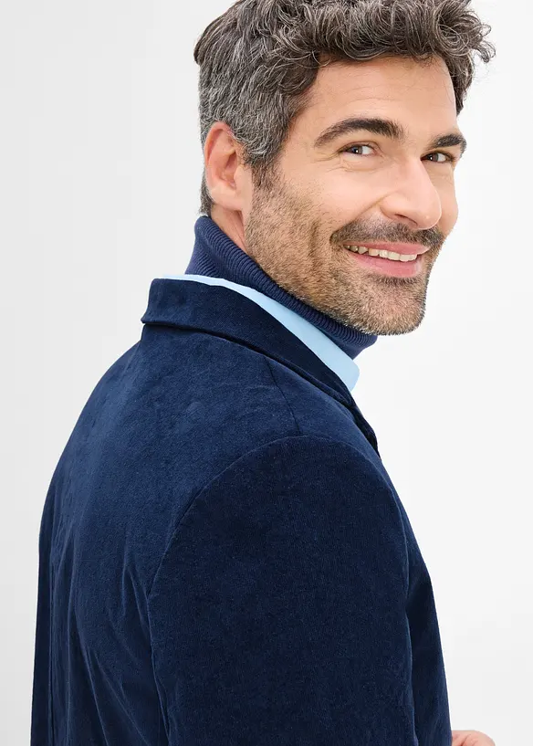 Veste de costume en velours c&ocirc;tel&eacute; extensible, Regular Fit, bonprix