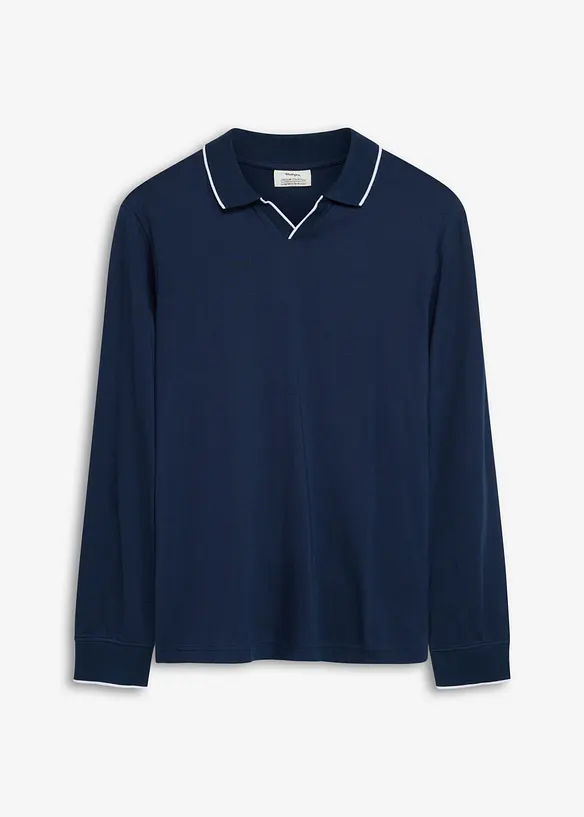 Polo manches longues 100% coton, bonprix