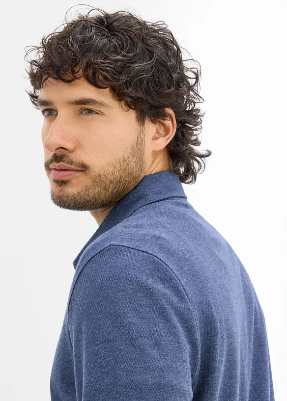 Lot de 2 polos en maille piqu&eacute;e, 100% coton, bonprix
