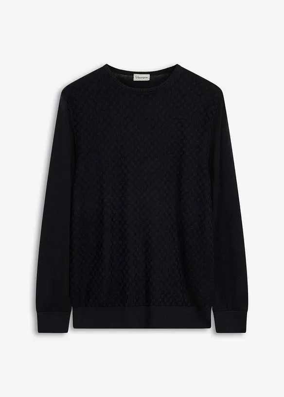 Feinstrickpullover mit edler Merinowolle, bonprix