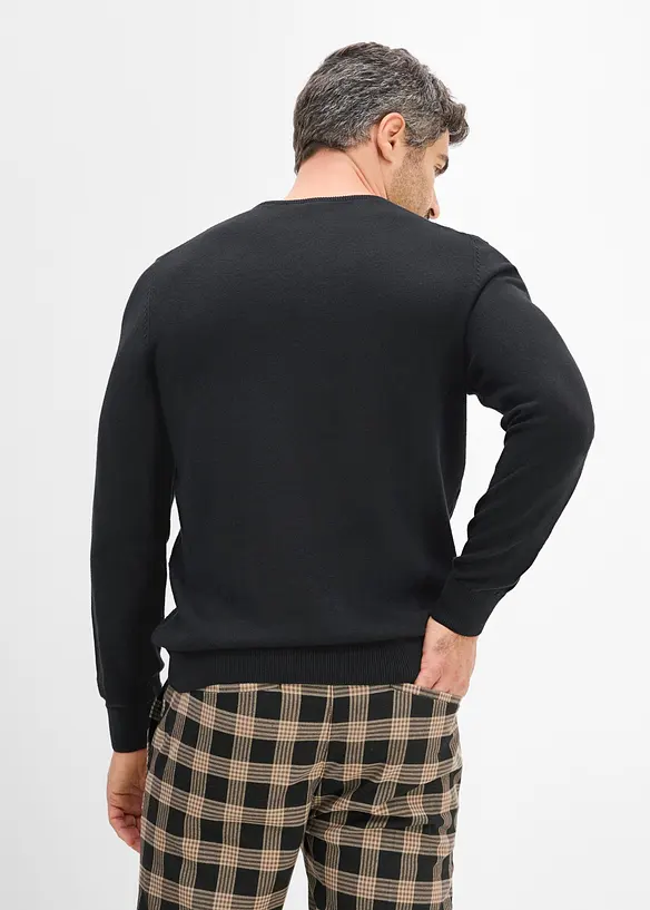 Feinstrickpullover mit edler Merinowolle, bonprix