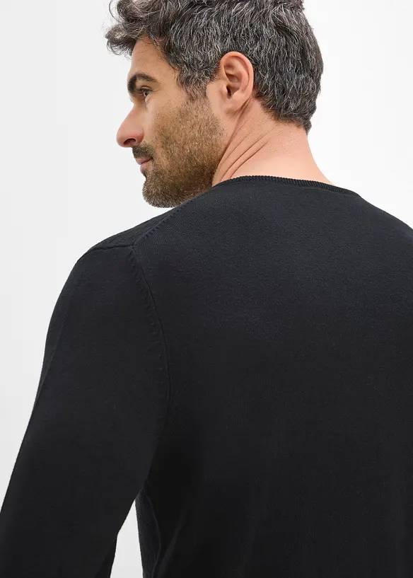 Feinstrickpullover mit edler Merinowolle, bonprix