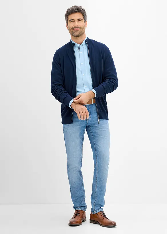 Gilet en fine maille avec laine m&eacute;rinos, bonprix