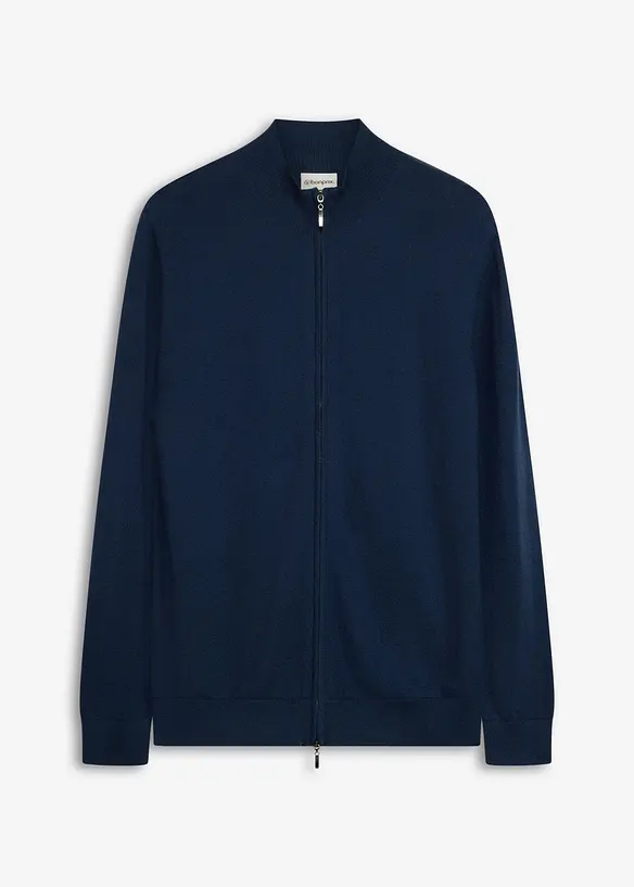 Gilet en fine maille avec laine m&eacute;rinos, bonprix