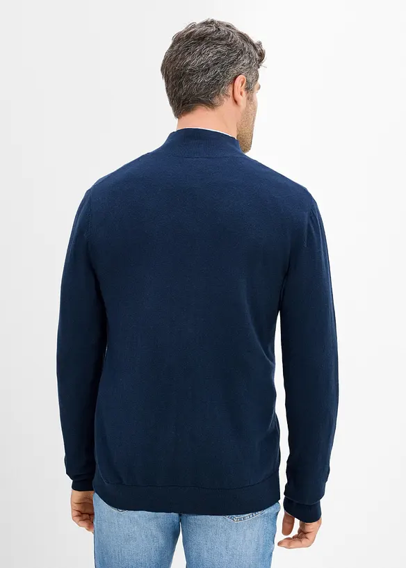 Gilet en fine maille avec laine m&eacute;rinos, bonprix