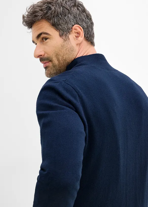 Gilet en fine maille avec laine m&eacute;rinos, bonprix