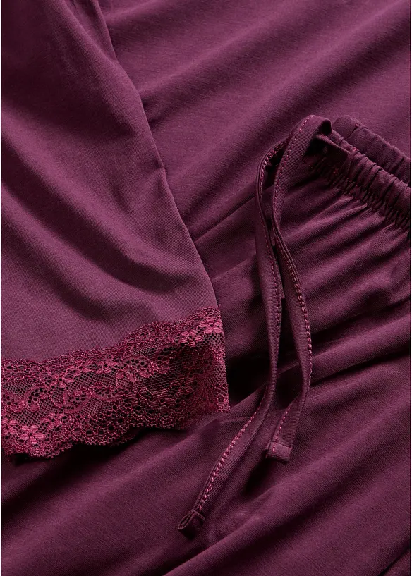 Pyjama aus weicher Bio-Baumwolle, bonprix