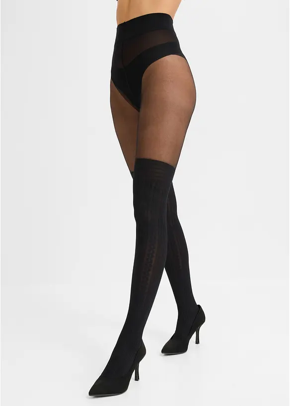 Overknee-Strumpfhose 40 DEN, bonprix