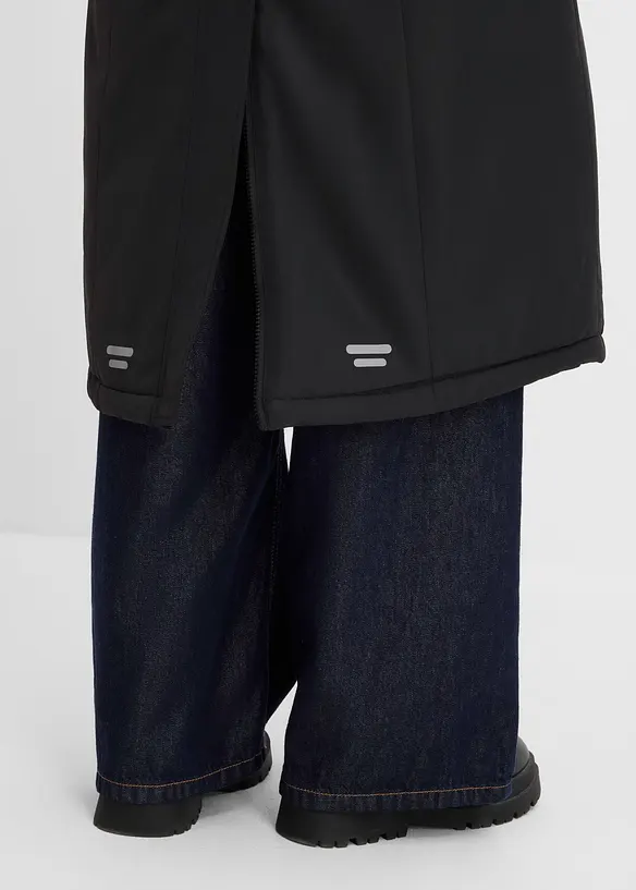 Manteau d&eacute;perlant avec empi&egrave;cement contrastant r&eacute;fl&eacute;chissant, bonprix