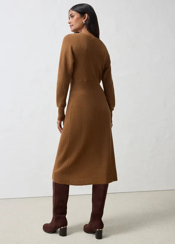 Strickkleid mit weichem Woll-Mix, bonprix