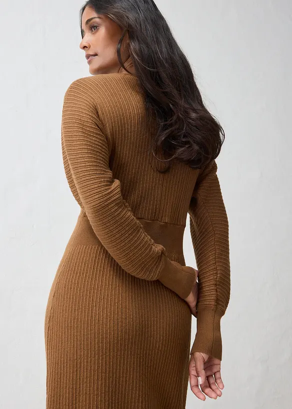 Strickkleid mit weichem Woll-Mix, bonprix