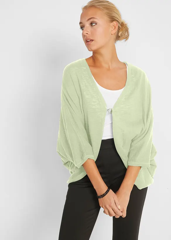Gilet en fine maille 100% coton, bonprix
