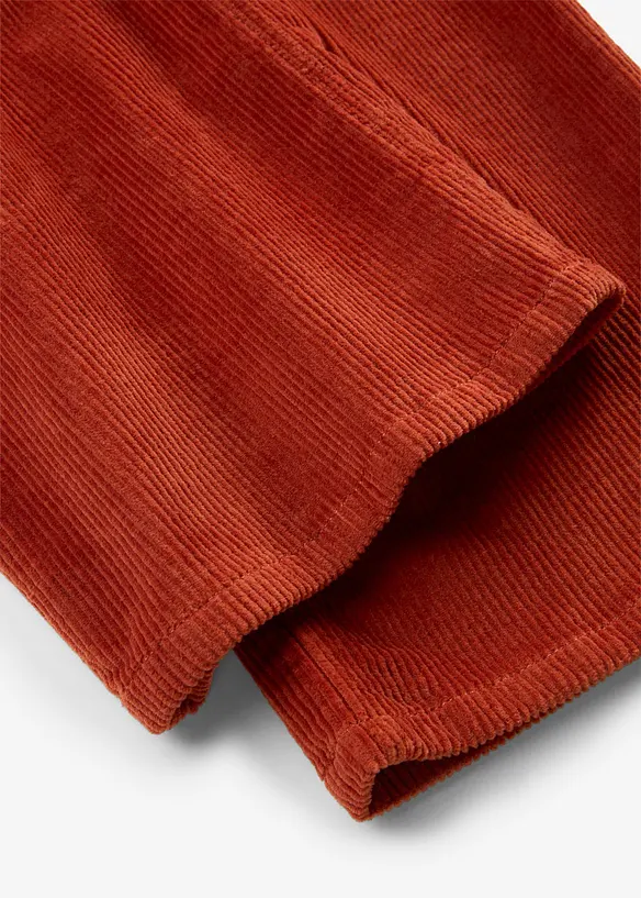 Pantalon en velours de coton c&ocirc;tel&eacute;, bonprix