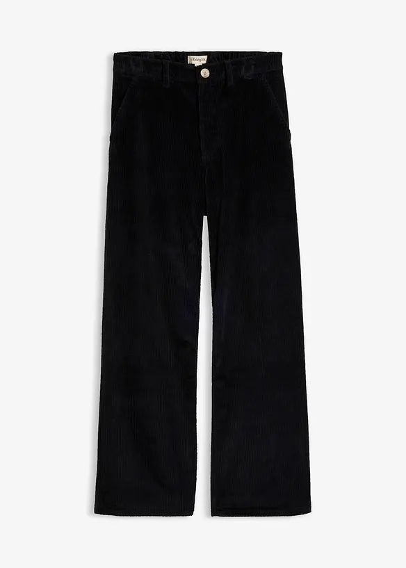 Pantalon en velours de coton c&ocirc;tel&eacute;, bonprix