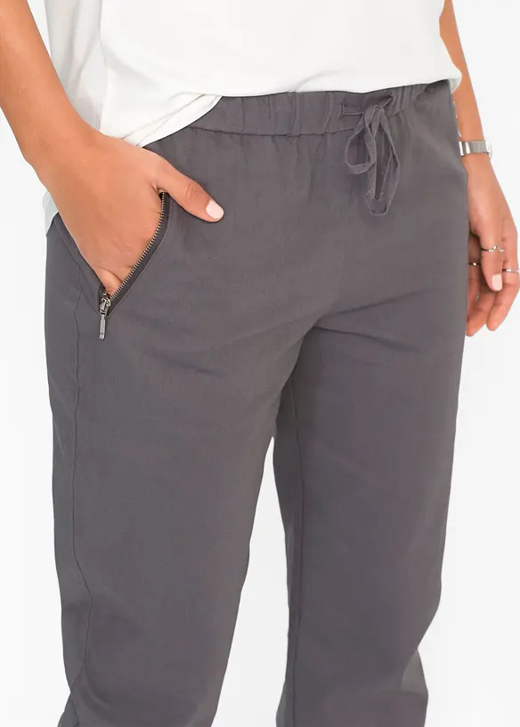 7/8-Hose aus luftigem Leinen-Mix, bonprix
