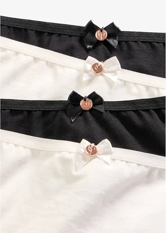 Lot de 4 culottes coton, bonprix