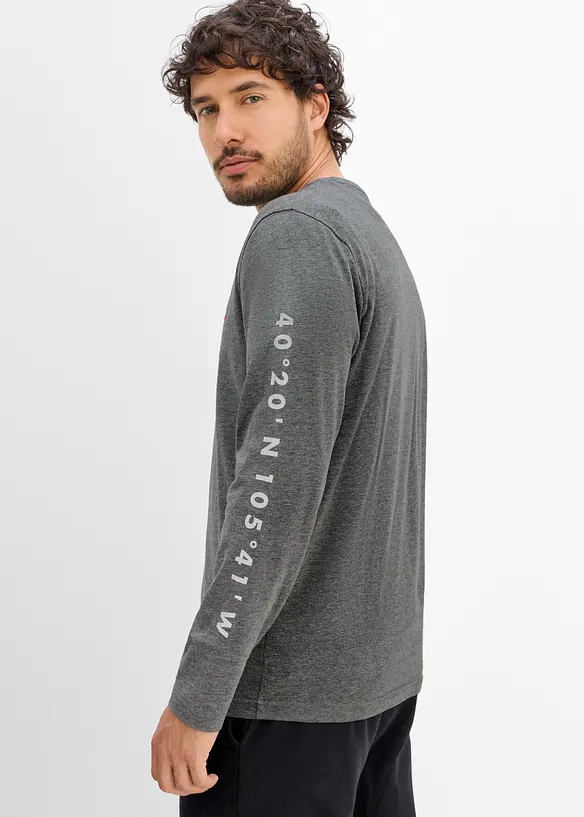 T-shirt manches longues 100% coton, bonprix