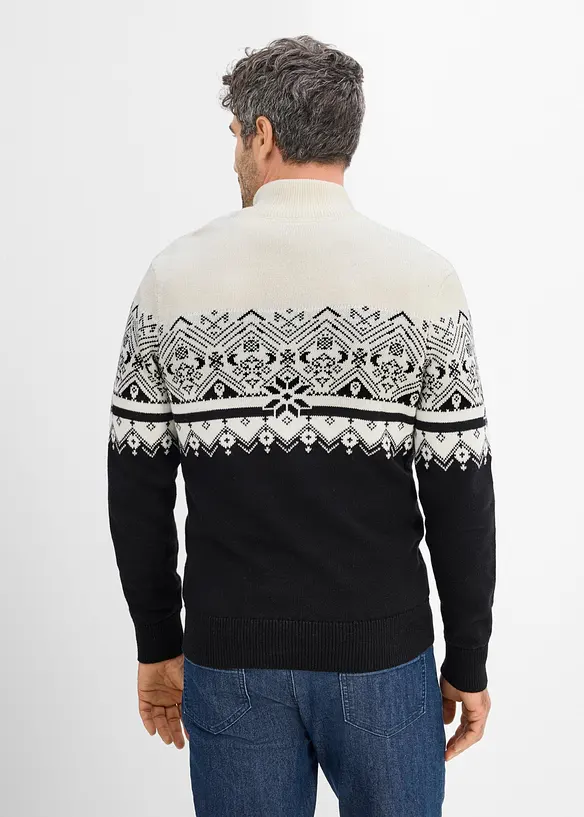 Norweger-Pullover aus reiner Baumwolle, bonprix