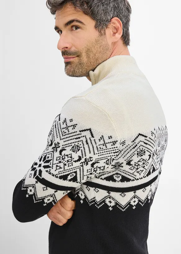Norweger-Pullover aus reiner Baumwolle, bonprix