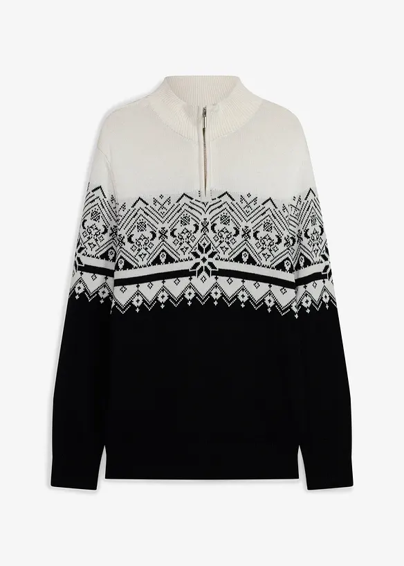 Norweger-Pullover aus reiner Baumwolle, bonprix
