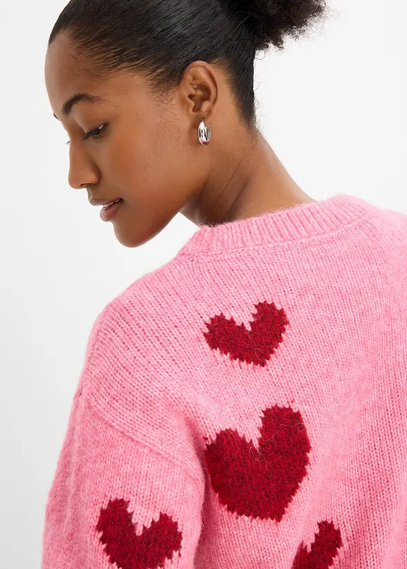 Pull en maille boxy, bonprix