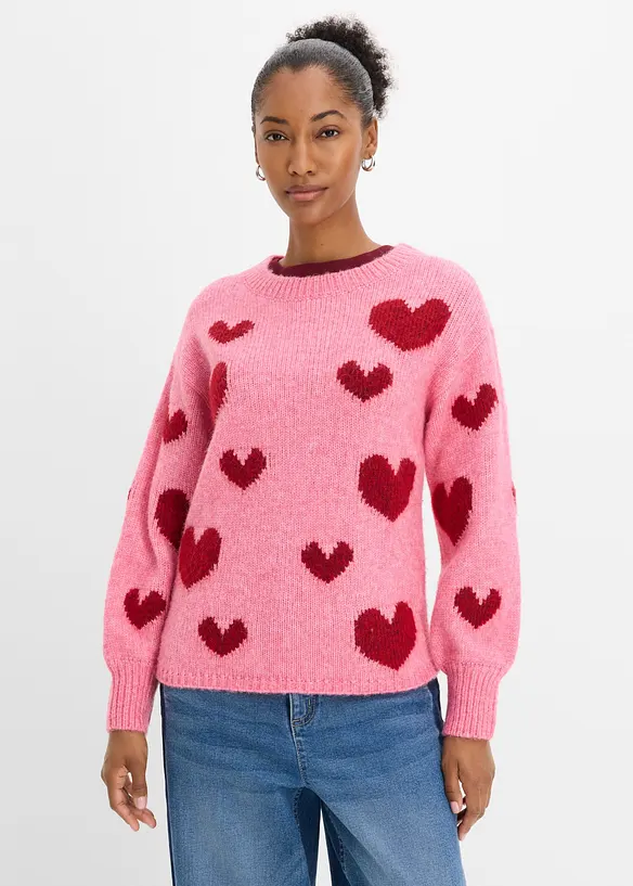 Pull en maille boxy, bonprix