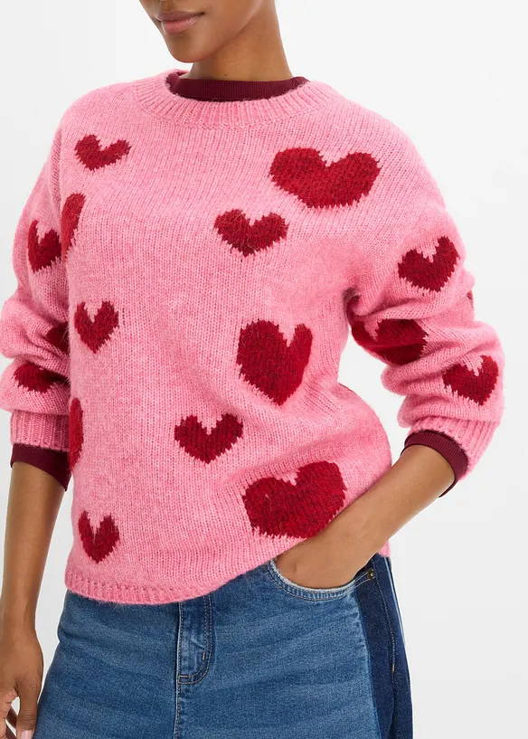 Pull en maille boxy, bonprix