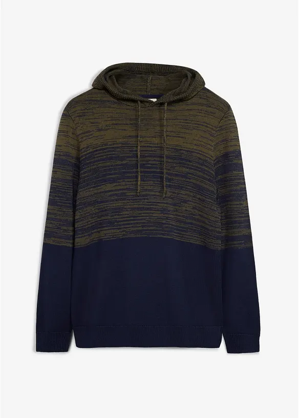 Feinstrick-Kapuzenpullover in Regular Fit, bonprix