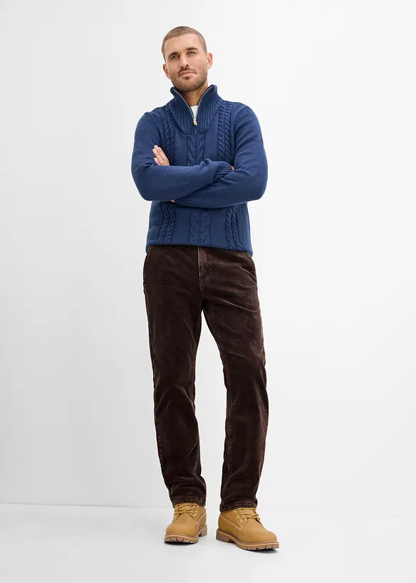 Pantalon Classic Fit en velours c&ocirc;tel&eacute;, Straight, bonprix