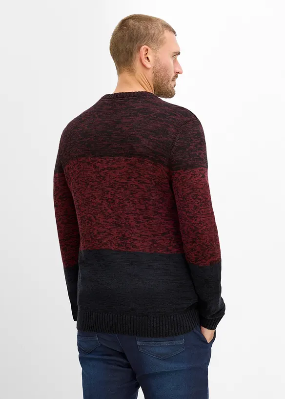 Feinstrickpullover mit Komfortschnitt aus weichem Baumwollmix, bonprix