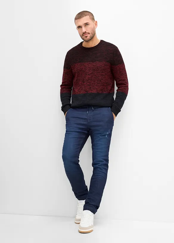 Feinstrickpullover mit Komfortschnitt aus weichem Baumwollmix, bonprix