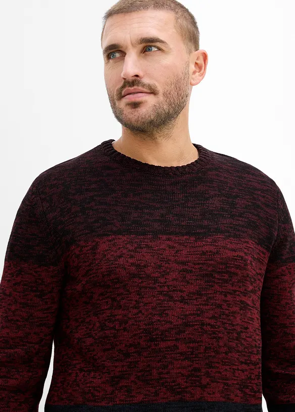 Feinstrickpullover mit Komfortschnitt aus weichem Baumwollmix, bonprix